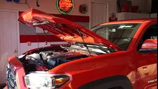 Redline Tuning's (21-27015) Hood QuickLIFT System for Toyota Tacoma 2016+ (hood opening)