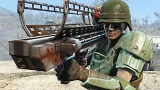 Fallout 4 - CAPTAIN BRIDGET Hub City Auto Wreckers Gunner Boss Fight Location (VERY HARD)