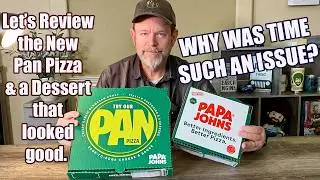 Обзор новой пиццы на сковороде и десерта от Pappa John's