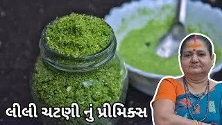 Lili Chatni Nu Premix - લીલી ચટણી નું પ્રીમિક્સ - Aru'z Kitchen - Gujarati Recipe - Chutney