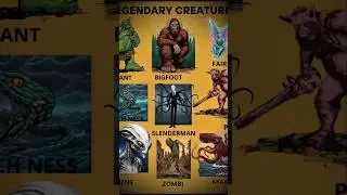 Legendary Creatures Caught on Camera 👁️✨ Bigfoot, Slenderman, Aliens & More!