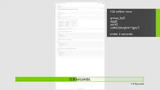 Processing 100 Million Rows of Data in Under 2 Seconds with Polars GPU Engine powered by RAPIDS cuDF