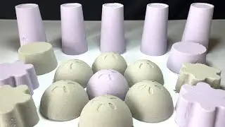 Satisfying Video I ASMR Baking Soda I Soft violet and grey