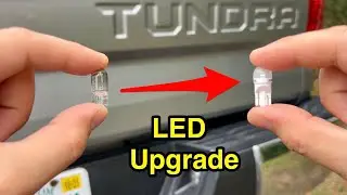 Tundra LED license plate light bulb replacement.