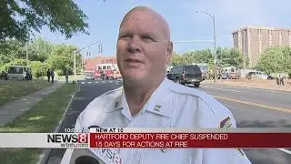 Hartford Deputy Fire Chief suspended 15 days without pay