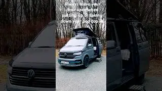 VW Transporter pop top reveal #vw #vwcampervan #T6.1 #camping #bestlife #vanlife #makingmemories
