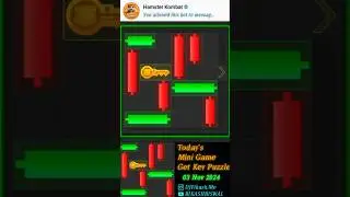 Hamster Kombat Today's 03 November Mini Game Get Key Puzzle