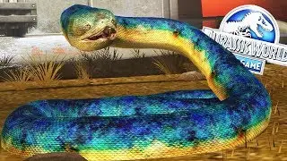 ATAQUE TITANOBOA! DINOSAURIO SERPIENTE GIGANTE Jurassic World El Juego ABlistering