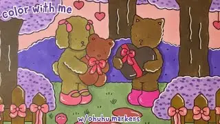 color with me: bobbie goods february coloring calendar page 💝🧸