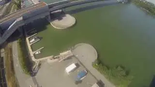 Spiderrock Flying Fox Vienna Danube 2013 POV Onride