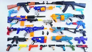 Collecting Sniper Gun AK47 GUN NERF M16 DELTA TROOPER NERF SHOCKWAVE NERF MEGA DUAL STRIKE