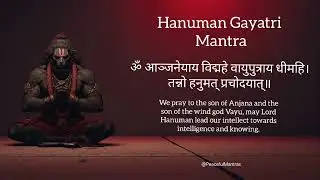 Peaceful Hanuman Gaytri Mantra to stop overthinking and Anxiety | Most Peaceful Hanuman Gaytri Mantr