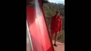 Highest free fall water slide in Europe. Vertigo in Benidorm