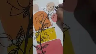 Simpl and easy Boho Art Idea ⚘| 🖊 pen 🎨 