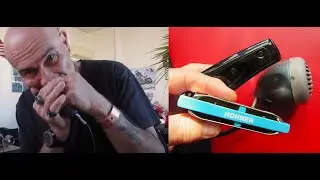 Guitar & Drums Free Blues #2 / Harmonicas Hohner Rocket Low in LD and Yonberg D2 in G .