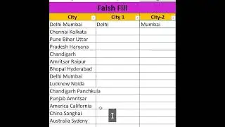 Flash Fill In Excel | MS Excel in Hindi/English #shorts #excel #exceltutorial.