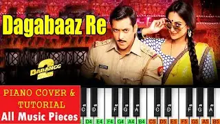 Dagabaaz Re Piano Tutorial | Dabangg 2 (2012) | Hindi Piano Notes