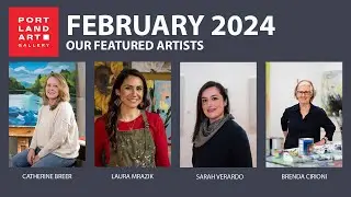 Virtual Opening Reception: Feb '24 with Catherine Breer, Laura Mrazik, Sarah Verardo, Brenda Cirioni