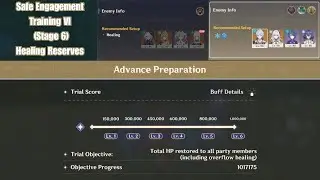 Genshin Impact | Safe Engagement Training VI - Healing Reserves (stage 6) Lv. 6 Buff 4000 Points