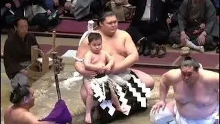 4K 照ノ富士 最後の土俵入り 息子テムジン君と　太刀持ち：豊昇龍　露払い：大の里【照ノ富士断髪式】  TERUNOFUJI retirement ceremony 2026/1/31