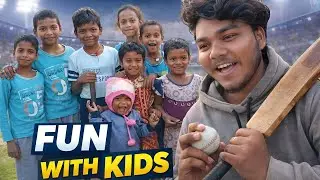 Bacchon ke sath cricket 🥰 |#vlog #funnydaliyvlog 
