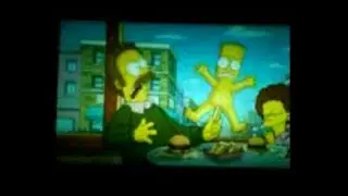 simpsons the movie Bart's Skateboarding scene (ORIGINAL 2007 CINEMA VERSION)