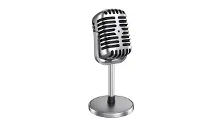Microphone 3D model