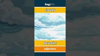 🇬🇧🇳🇱 cloudy - bewolkt : vocabulary builder : learn English : laten we Engels leren