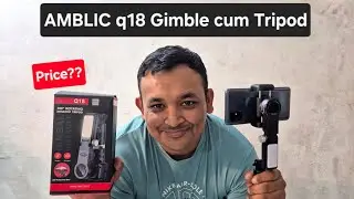 AMBLIC q18 Gimbal for Phones with LED Fill Light, Anti-Shake Gimbal with 360&deg; Rotation..#q18 #gimble