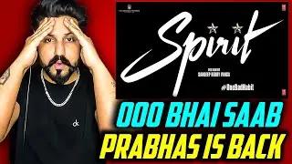 REACTION ON SPIRIT - #OneBadHabit (Hindi) | PRABHAS | Triptii D, Vivek Oberoi | Sandeep R Vanga