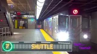 R188 (7) Shuttle operating between Times Square-42nd Street and 34th Street-Hudson Yards