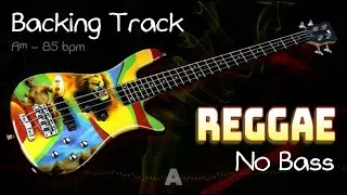𝄢 REGGAE Backing Track - No Bass - Backing track for bass. 85 BPM Aᵐ. #backingtrack