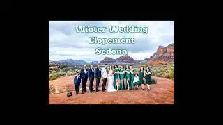 Winter Wedding Elopement in Sedona at Bell Rock vortex. #winterwedding #sedonaelopement #bellrock