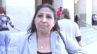 Dolores Canales speaks with Terry Thornton, CDCR spokeswoman