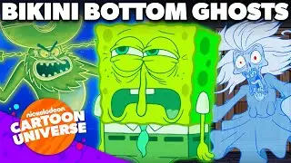 Every GHOST in Bikini Bottom! 👻 | SpongeBob | Nicktoons