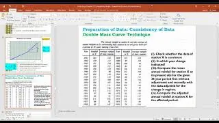 SKAB3613 Hydrology - Double Mass Curve Technique Part 1