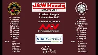 Berwick Rangers v Linlithgow Rose &ndash; 1 November 2025