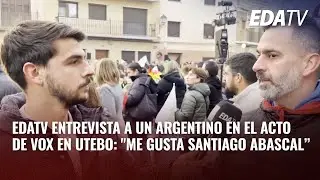 EDATV entrevista a un Argentino en el acto de VOX en Utebo: 