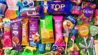 New popular lots of candy chocolate lollipop asmr video/dairy milk,lollipop, cookies,top,etc video