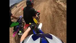 First pit bike race win TTR 110
