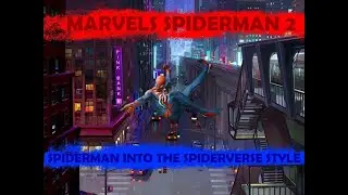 Marvels Spiderman 2 trailer - Spiderman into the spider verse style