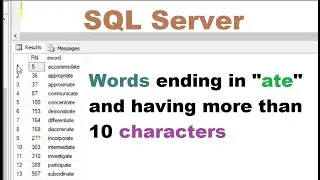 How to display string end with and count a string in SQL server