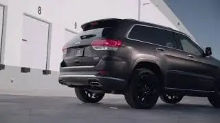 Full Color Change Satin Black Avery Vinyl Wrap on 2020 Jeep Grand Cherokee by Ceramic Pro Las Vegas
