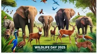 विश्व वन्य जीव दिवस 2025।। World wildlife day 2025।। गिर नेशनल पार्क में मोदी।। Big Cat Alliance।।