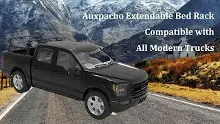 Auxpacbo Extendable Bed Rack Fits with All Modern Trucks,Adjustable Height installation introduction