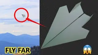 How To Make The Best Paper Airplane Fast | How To Make Sharpest Paper Airplane