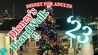 BoardWalk Resort Christmas Tree Disney Nighttime Holiday Decorations at Walt Disney World