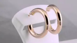 14kt Yellow Gold Hoops