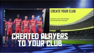 FIFA22 HOW TO PUT YOUR CREATED PLAYERS IN CREATE A CLUB IN FIFA22 CAREER MODE