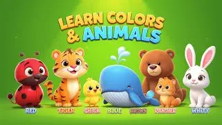 Learn Colors Names with Animals 🌈 | Colors for Kids | Animal Colors Learning